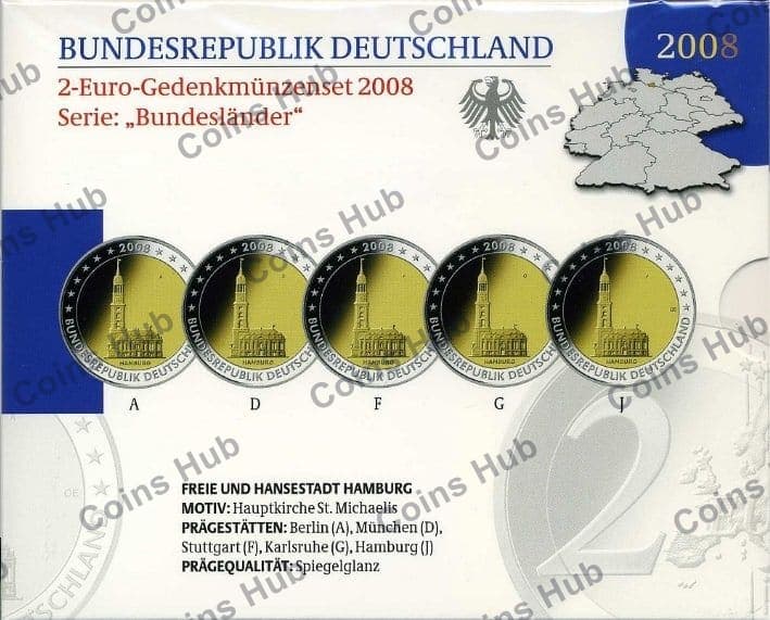 €2 commemorative coin set