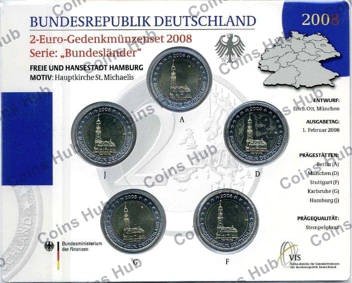 €2 commemorative coin set