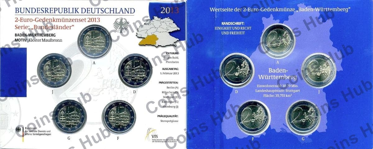 €2 commemorative coin set