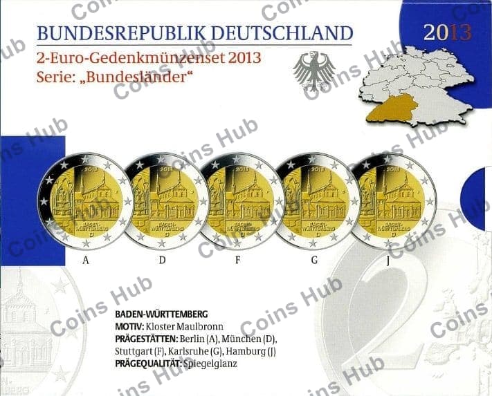 €2 commemorative coin set
