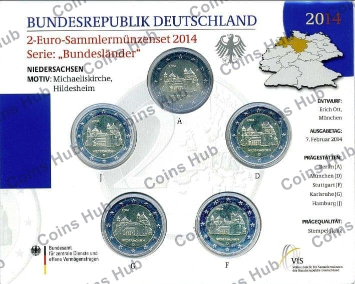 €2 commemorative coin set