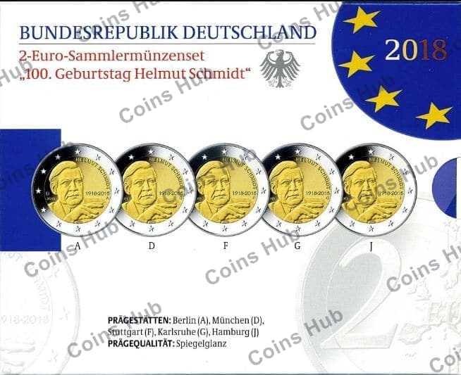€2 commemorative coin set