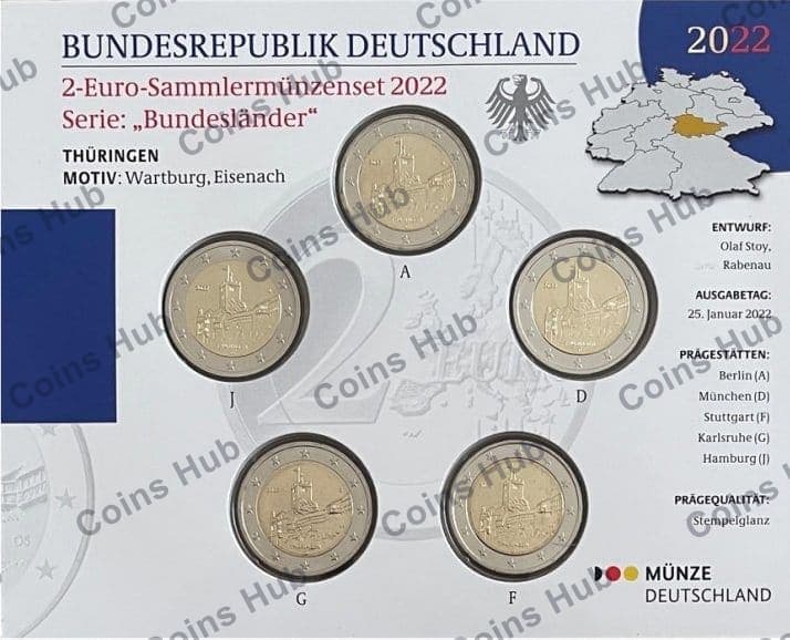 €2 commemorative coin set