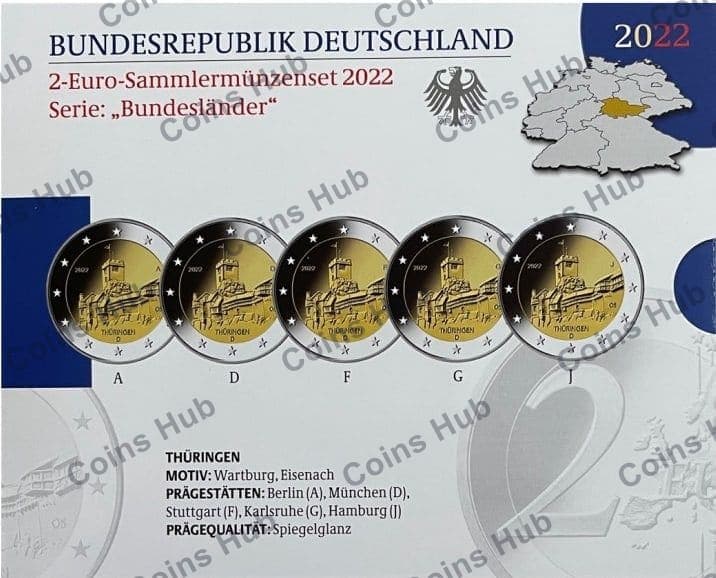 €2 commemorative coin set