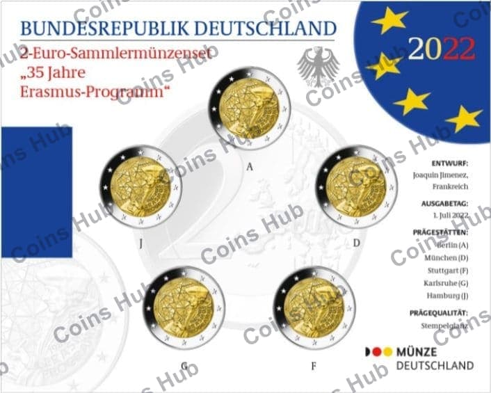 €2 commemorative coin set