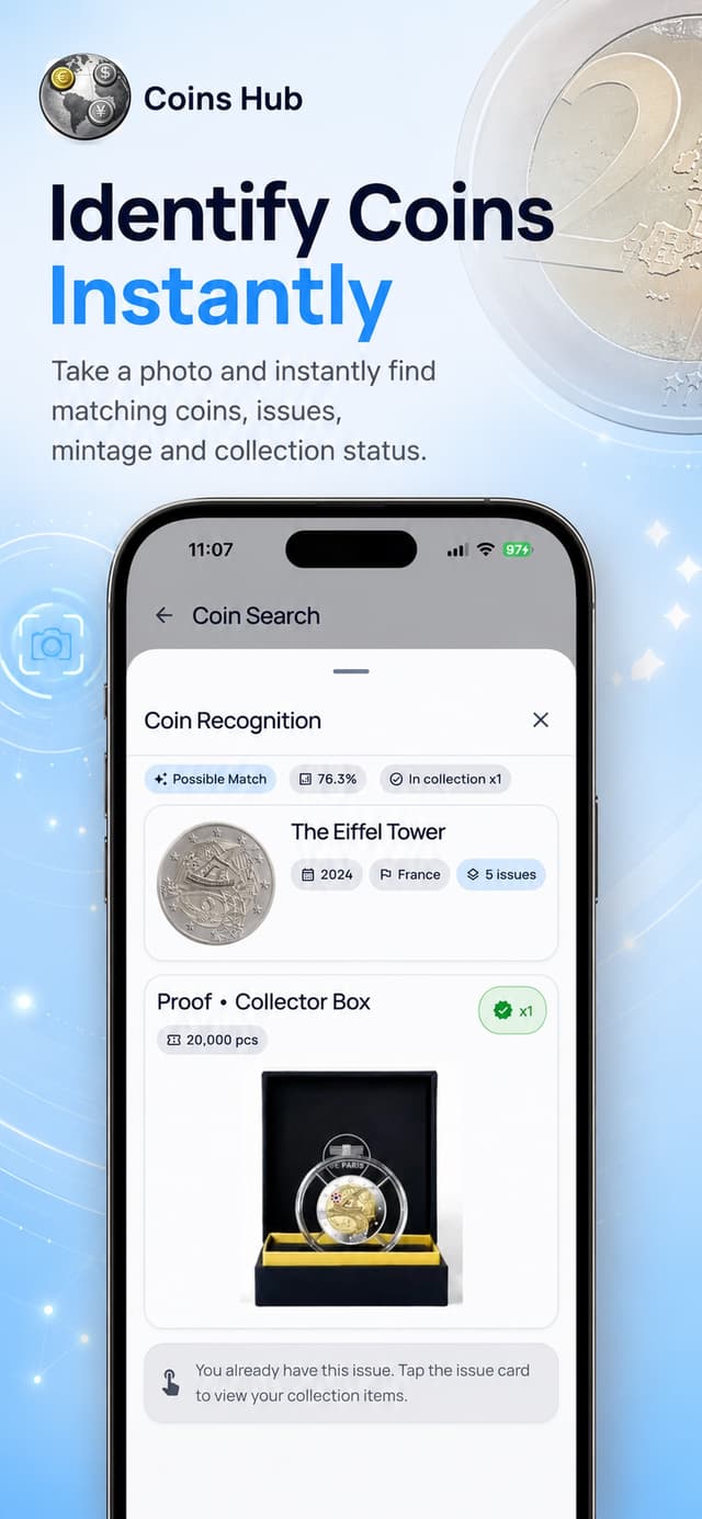 Coins Hub mobile app screenshot